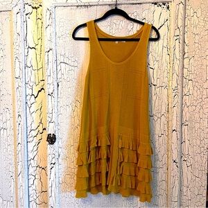Rachel ray mustard fall dress